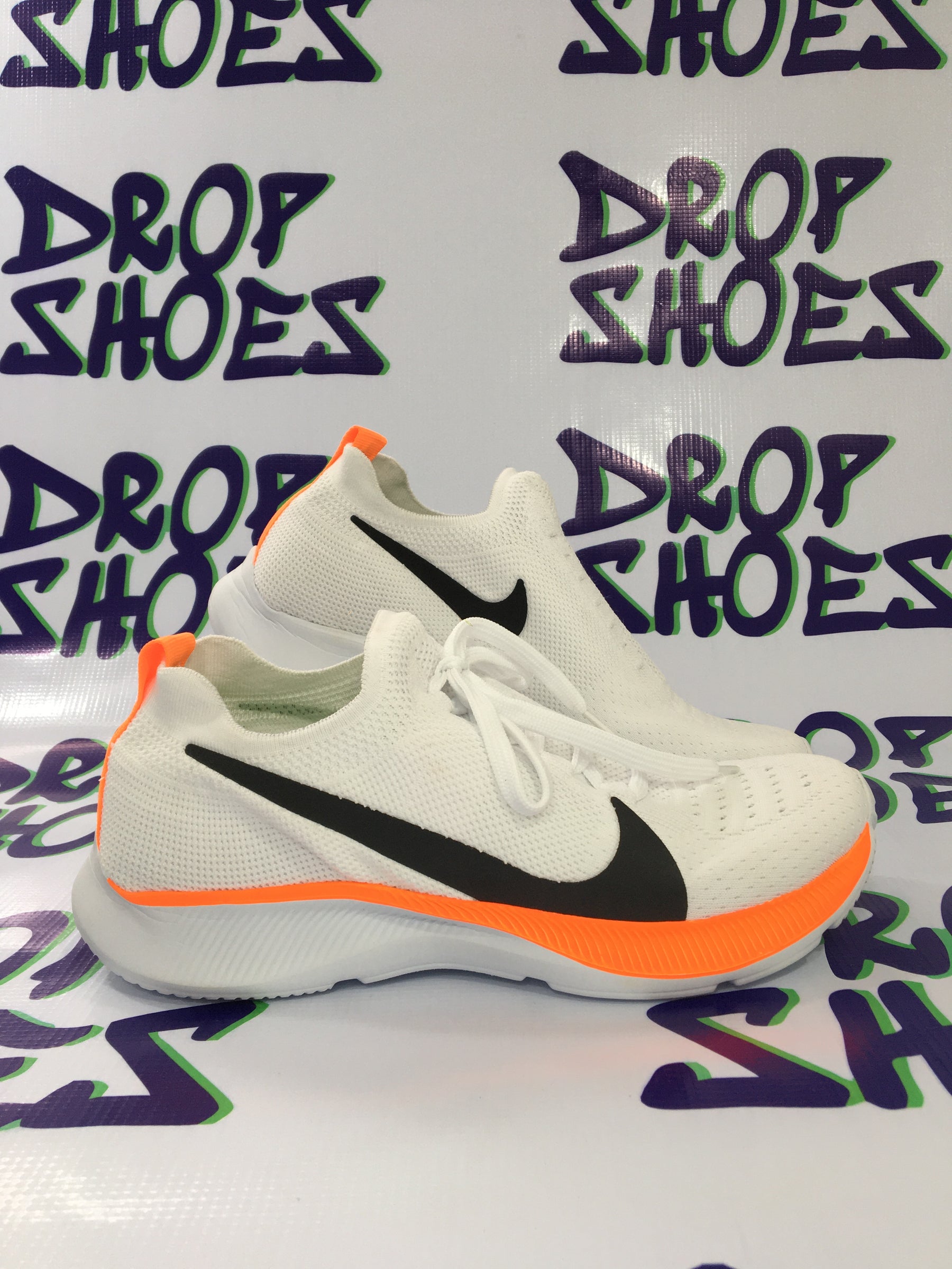 NK Zoom Branco com Laranja